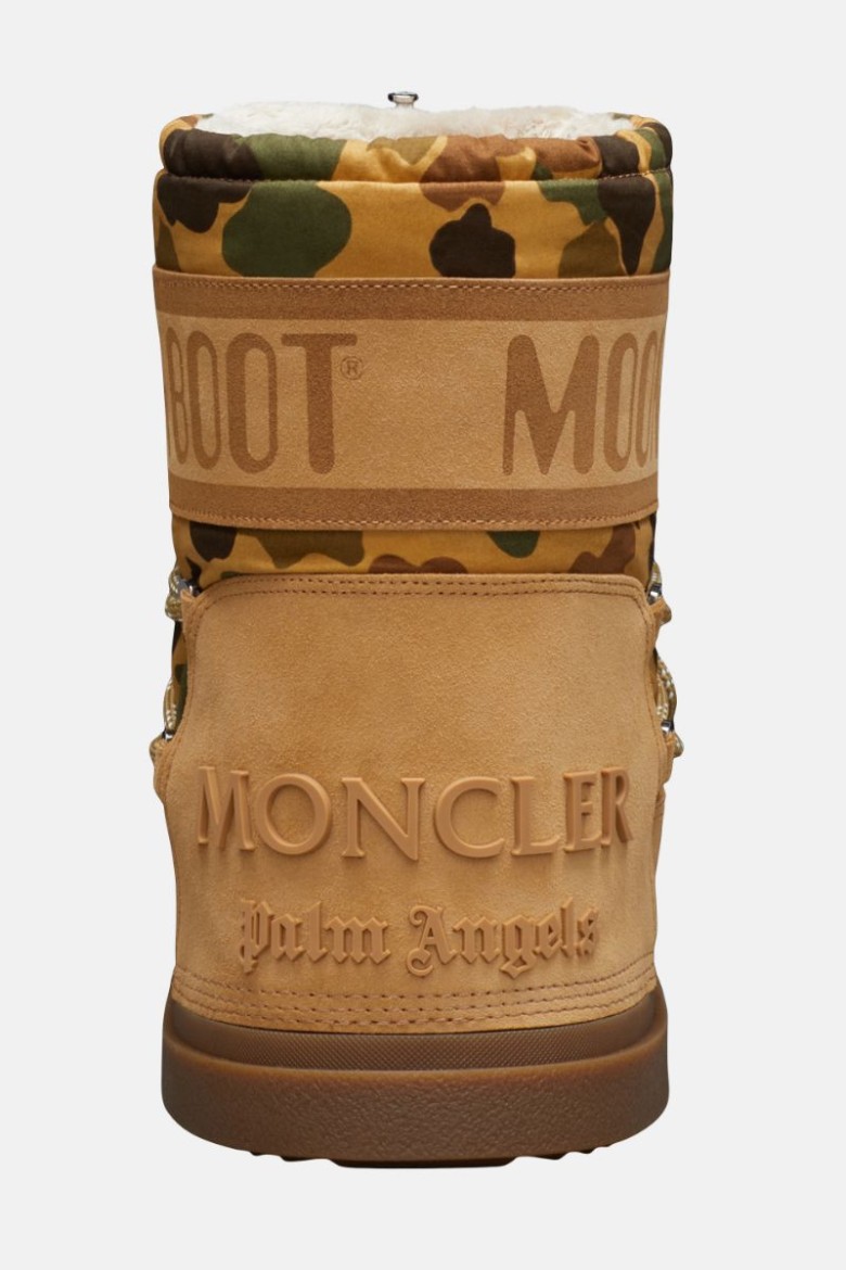 MOON BOOT 8 Moncler Palm Angels Camouflage-Print Schneestiefel Herren Braun | Schweiz ATV-509843