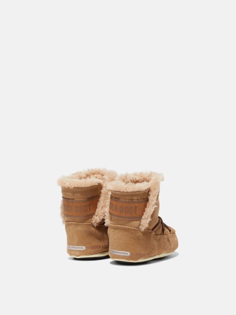 MOON BOOT CRIB TAN SUEDE Schneestiefel Kinder Braun | Schweiz XOK-312470