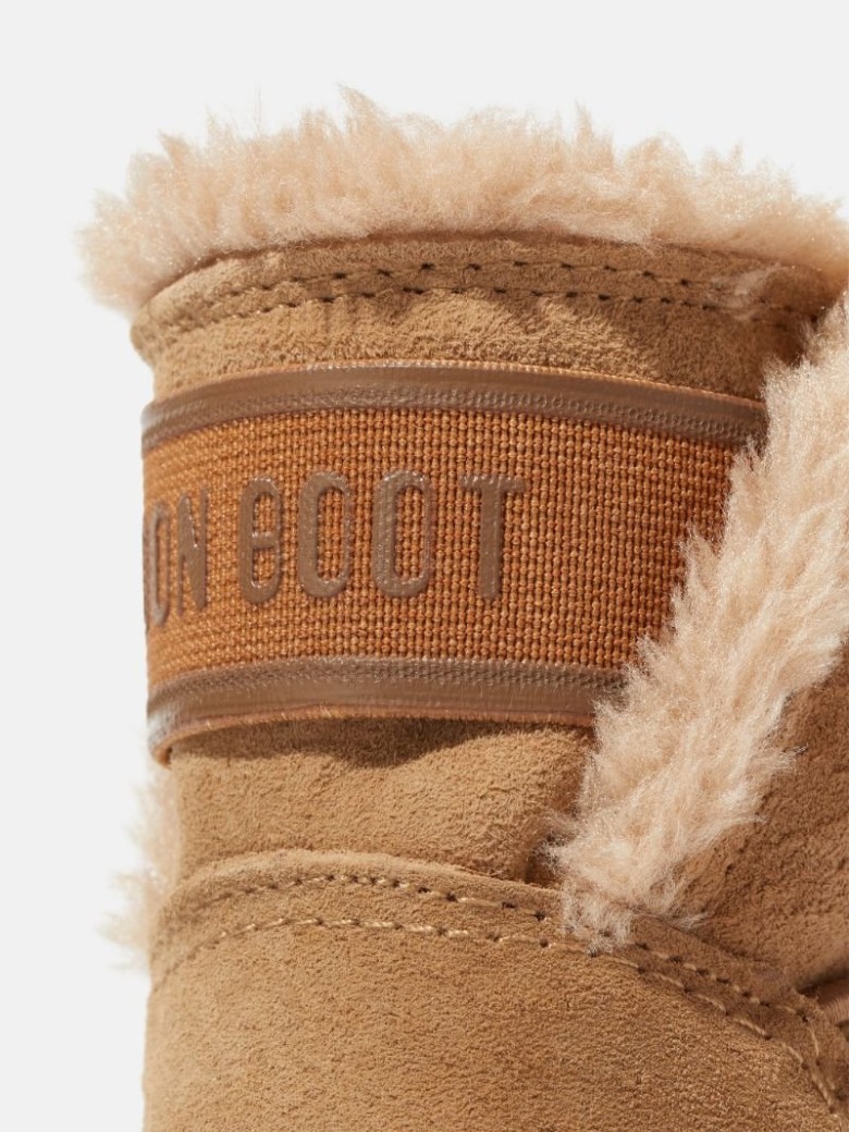 MOON BOOT CRIB TAN SUEDE Schneestiefel Kinder Braun | Schweiz XOK-312470