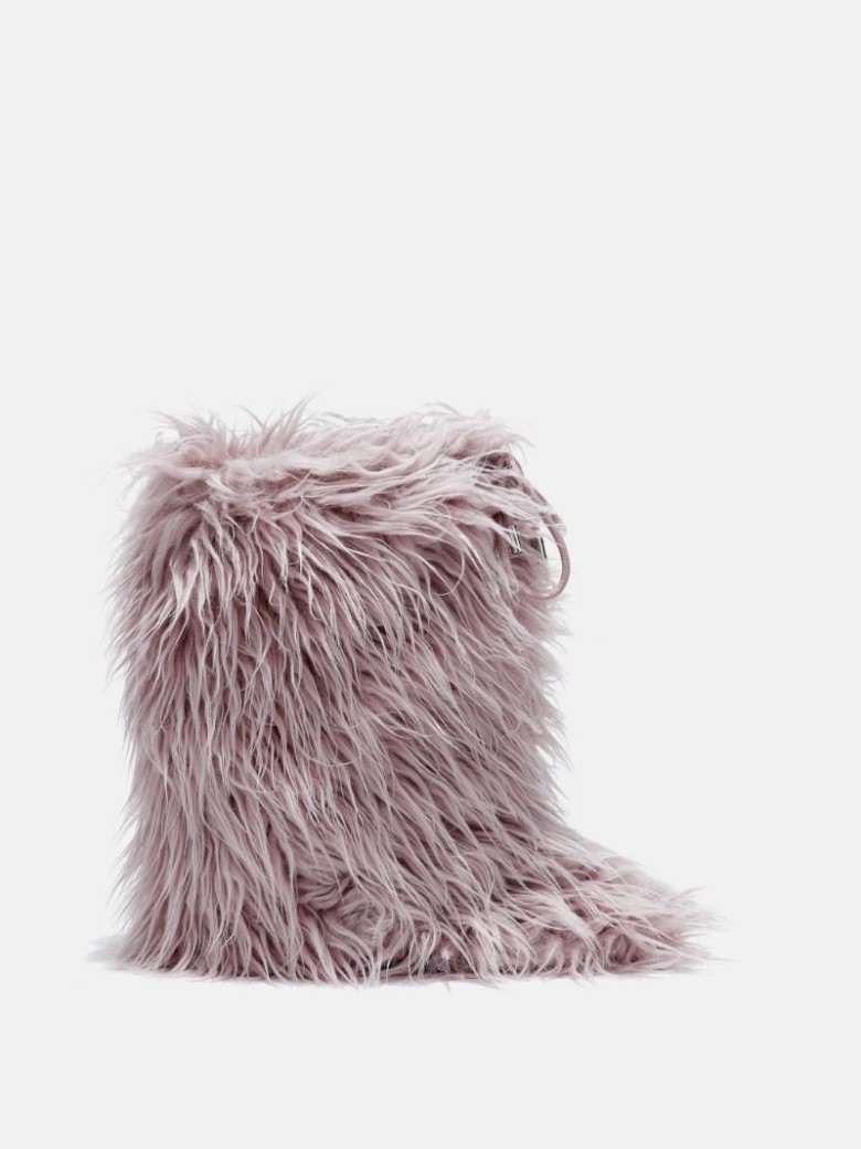 MOON BOOT Faux-Fur Icon Covers Schneestiefel Damen Rosa | Schweiz CFJ-712940