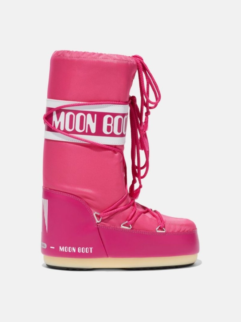 MOON BOOT ICON HOT NYLON Schneestiefel Kinder Rosa | Schweiz HUN-015384