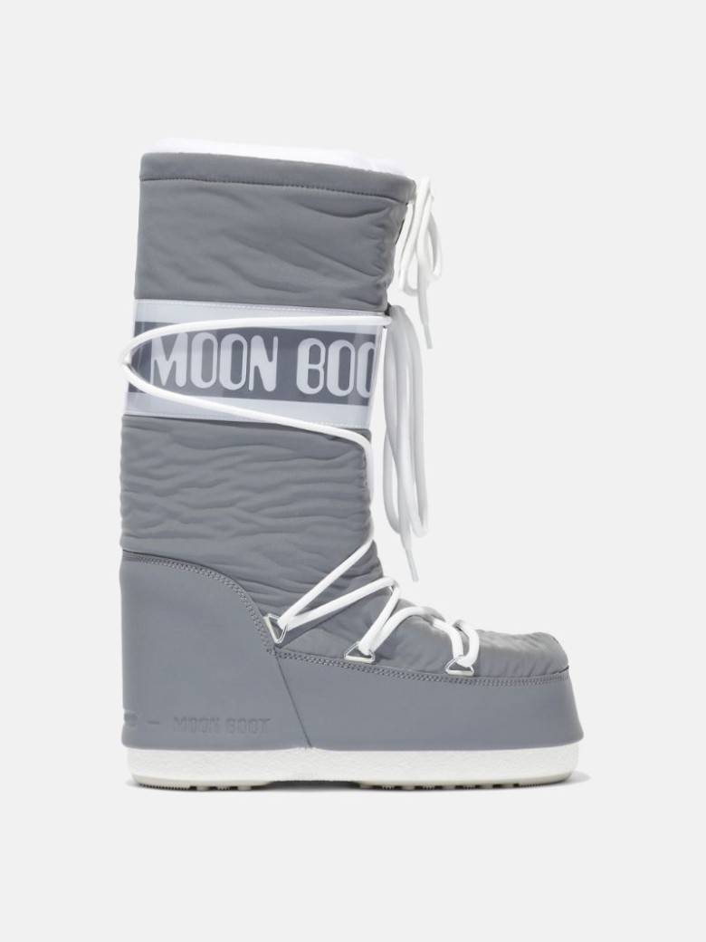 MOON BOOT ICON REFLEX Schneestiefel Kinder Grau Silber | Schweiz ECF-879461