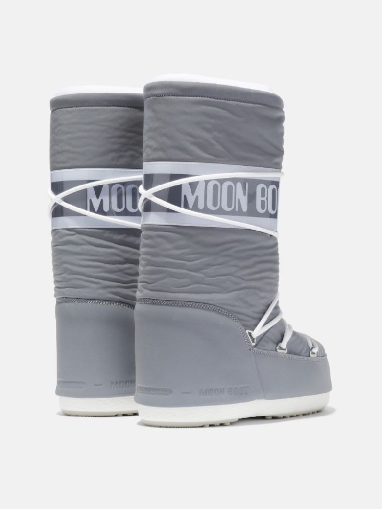 MOON BOOT ICON REFLEX Schneestiefel Kinder Grau Silber | Schweiz ECF-879461