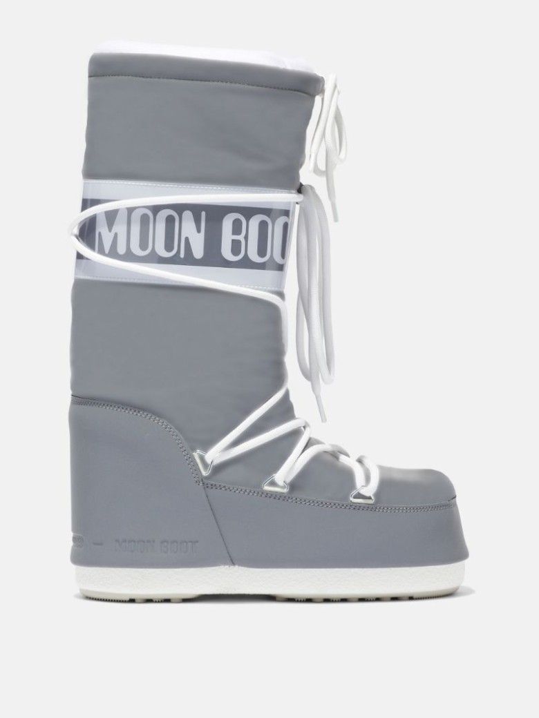 MOON BOOT ICON REFLEX Schneestiefel Kinder Grau Silber | Schweiz ECF-879461