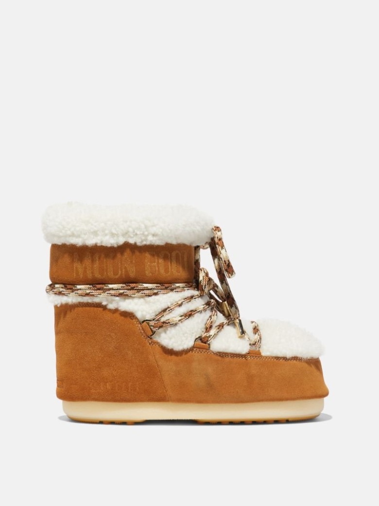 MOON BOOT LAB69 MARS SHEARLING Schneestiefel Damen Weiß | Schweiz KUM-519624