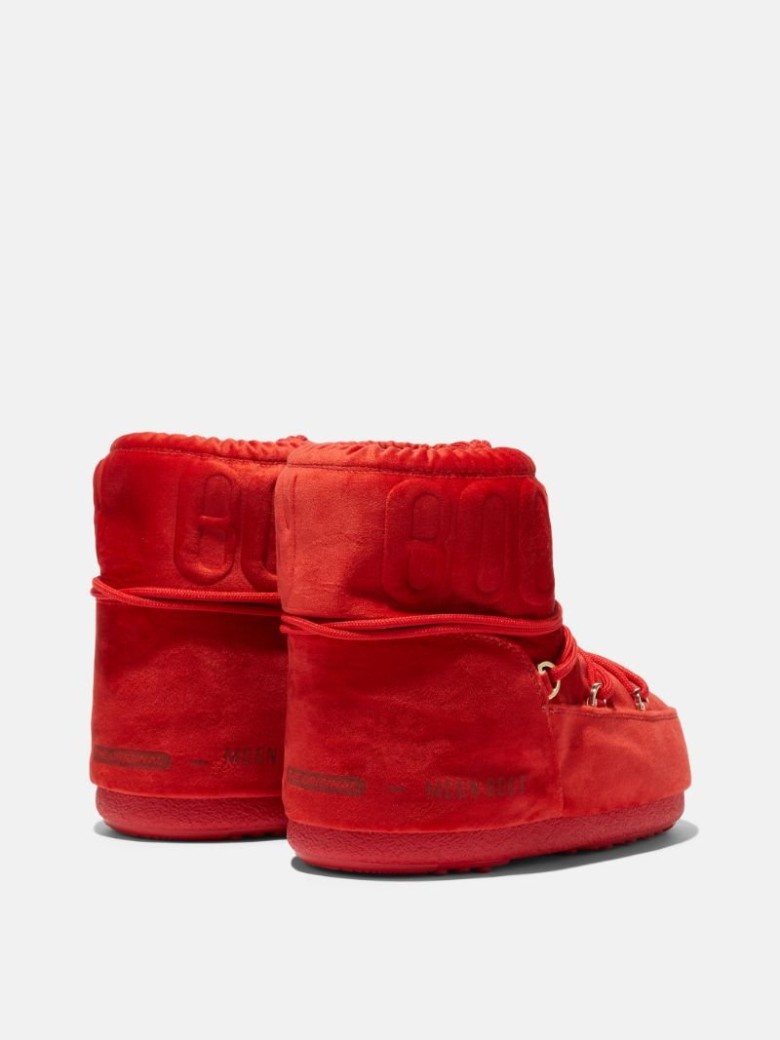 MOON BOOT LAB69 MARS VELVET Schneestiefel Damen Rot | Schweiz XFM-918054