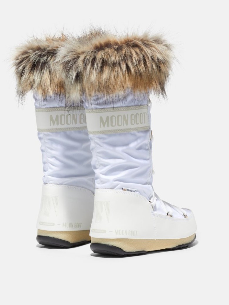 MOON BOOT PROTECHT HI-TOP MONACO Schneestiefel Damen Weiß | Schweiz FNO-067283