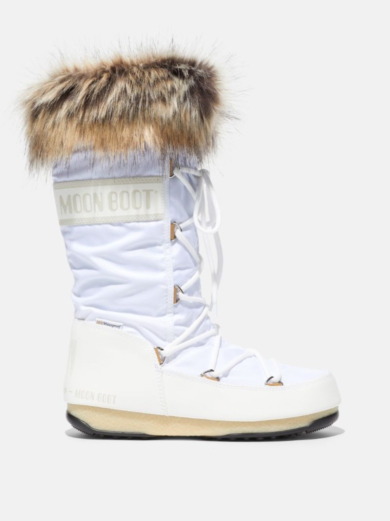 MOON BOOT PROTECHT HI-TOP MONACO Schneestiefel Damen Weiß | Schweiz FNO-067283