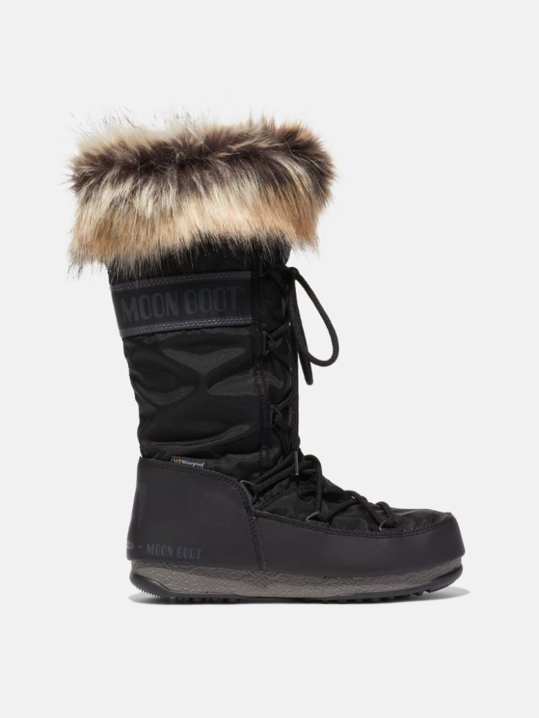 MOON BOOT PROTECHT HI-TOP MONACO Schneestiefel Damen Schwarz | Schweiz KDG-318962