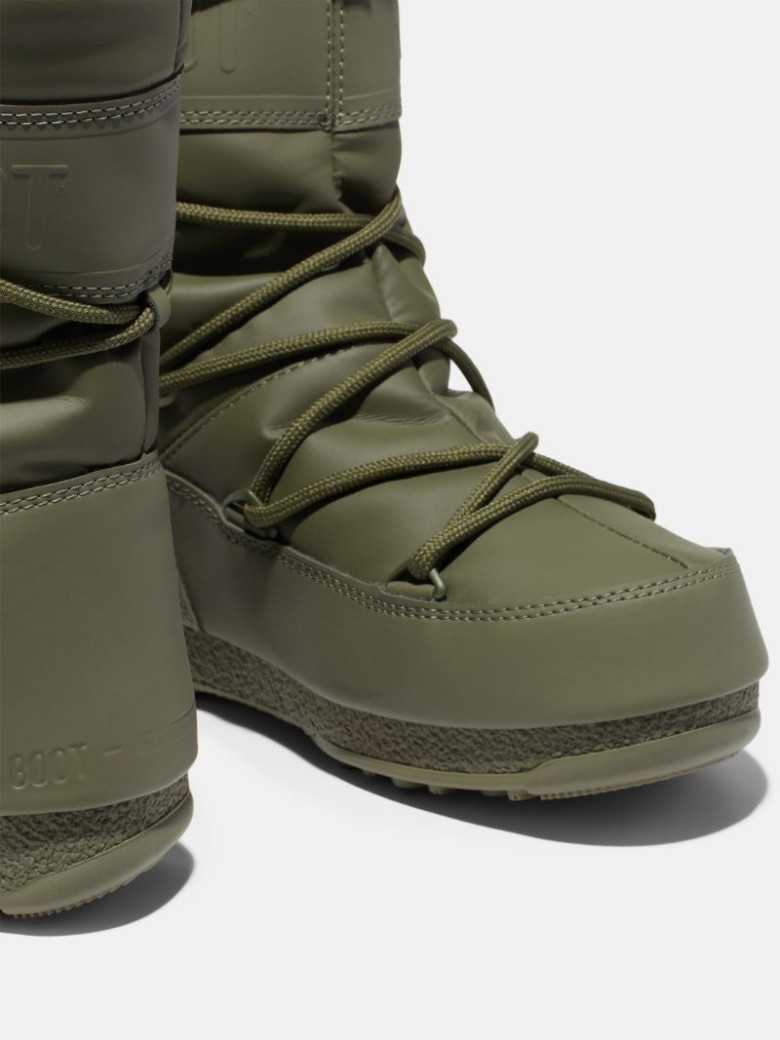 MOON BOOT PROTECHT MID RUBBER Gummistiefel Damen Grün Khaki | Schweiz HFB-803725