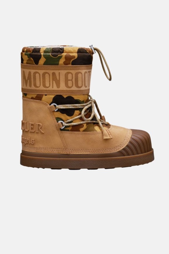 MOON BOOT 8 Moncler Palm Angels Camouflage-Print Schneestiefel Herren Braun | Schweiz ATV-509843