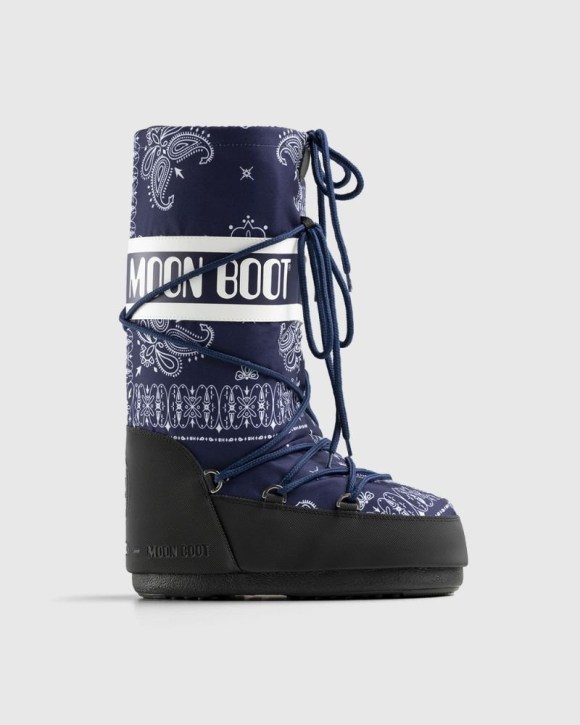 MOON BOOT Highsnobiety Icon Nylon Nylon Stiefel Damen Blau | Schweiz OQH-502134