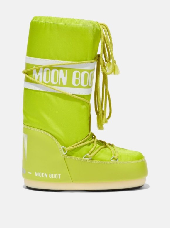 MOON BOOT ICON LIME NYLON Nylon Stiefel Damen Gelb | Schweiz YMR-694835